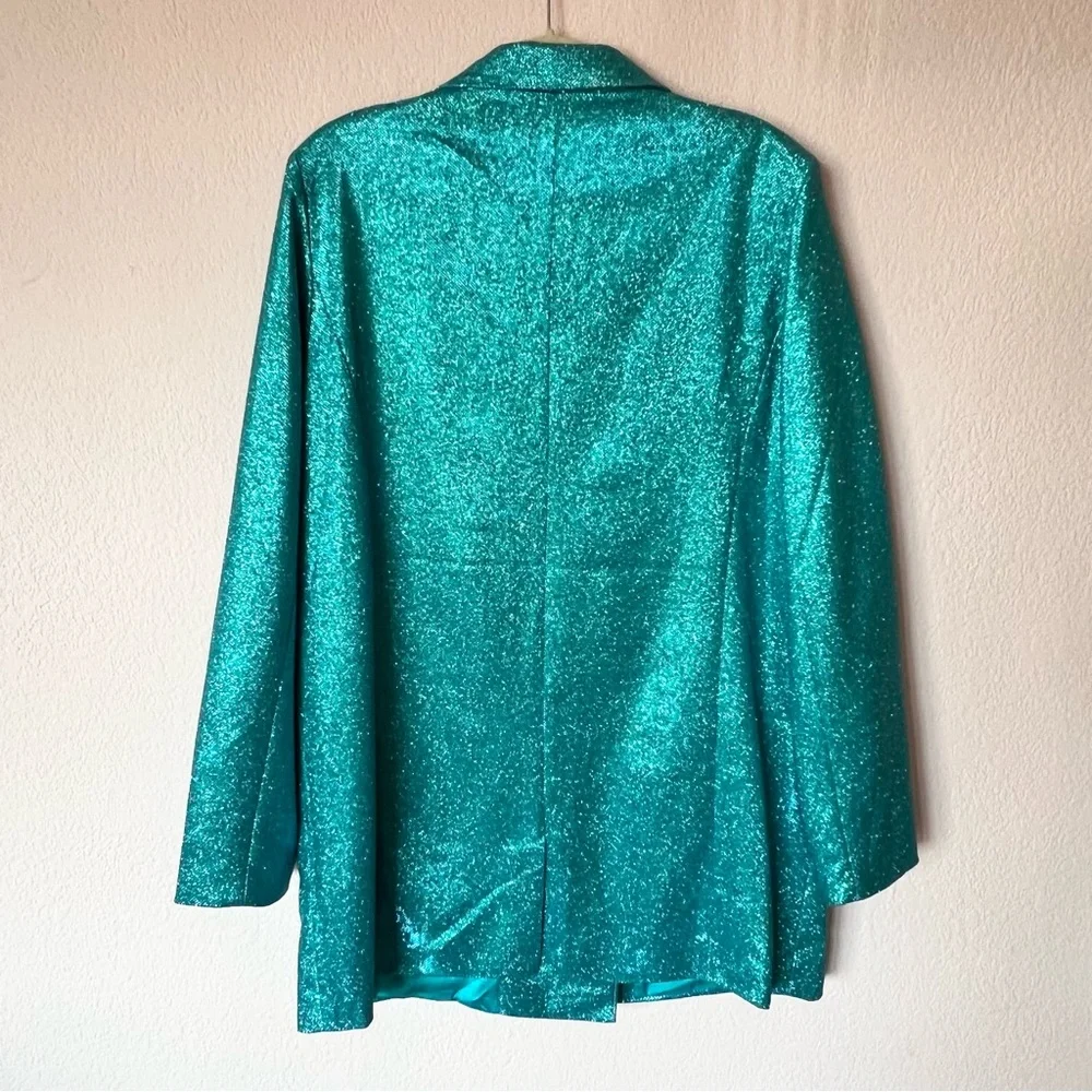 Meshki glitter oversized blazer mini dress